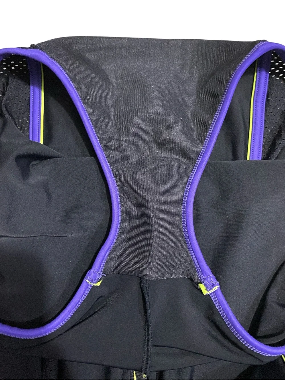 Vtg 90s Speedo Black Zipper Front Aquatic Fitness One Piece Swimsuit 10 Sporty